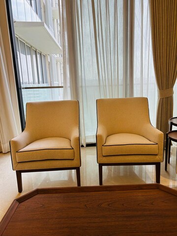 Living Room in 3 BHK Apartment at Forum Serendipity, Bandra Kurla Complex – for Rent