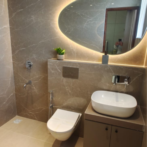 Attached Bathroom in 3 BHK Apartment at Patiala Road – for Sale