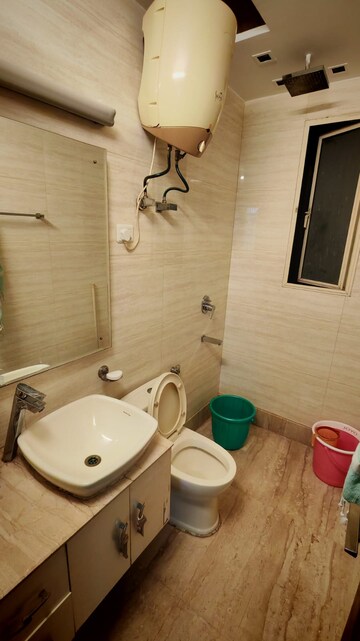 Bathroom in 3 BHK Builder Floor at Chittaranjan Park – for Rent