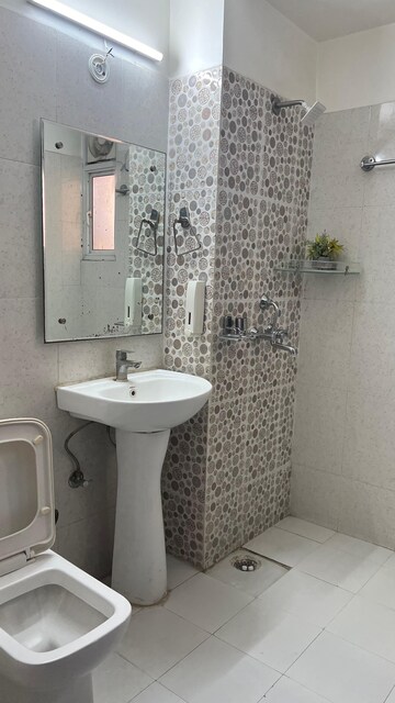Bathroom in 3 BHK Apartment at Nirala Aspire, Sector 16 Greater Noida – for Rent