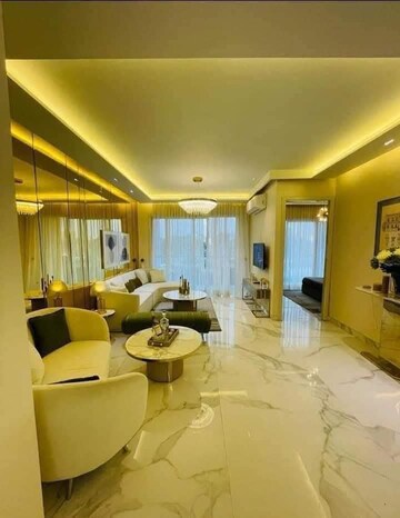 Living Room in 2.5 BHK Builder Floor at M3M Antalya Hills, Sector 79 – for Sale