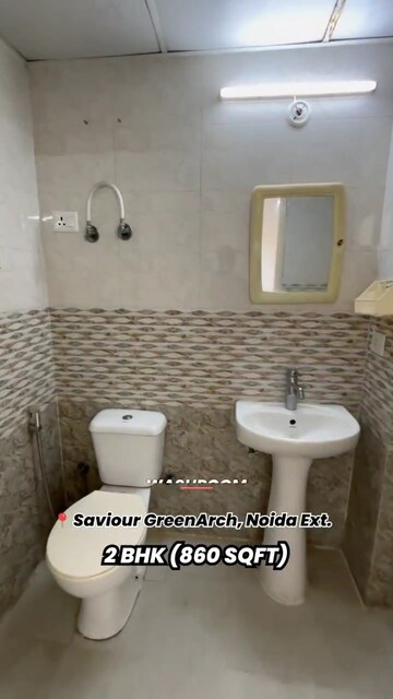Bathroom in 2 BHK Apartment at Saviour Green Arch, Tech Zone 4 Greater Noida – for Sale