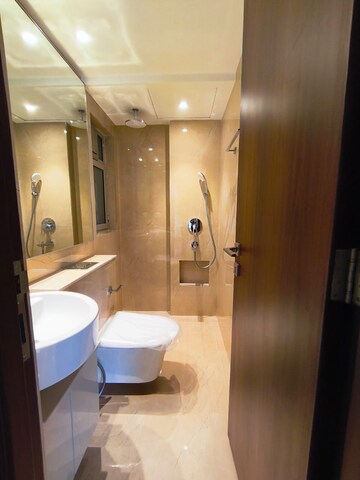 Bathroom in 2 BHK Apartment at Hiranandani Atlantis, Powai – for Rent