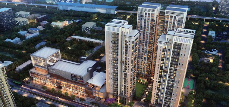 Exterior View, silverglades-hightown 4 Bedroom 3300 Sq.Ft. Apartment In Sushant Lok I Gurgaon 9149654