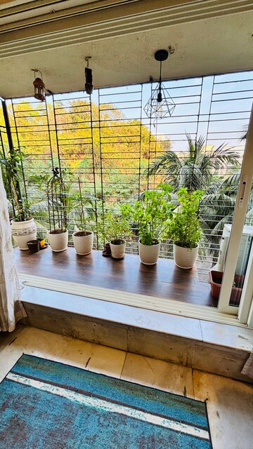 Balcony in 2 BHK Apartment at Sunset 1 Co Operative Housing Society Ltd, Powai – for Rent