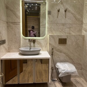 Bathroom in 4 BHK Builder Floor at Kohli One Malibu Town, Malibu Town – for Sale