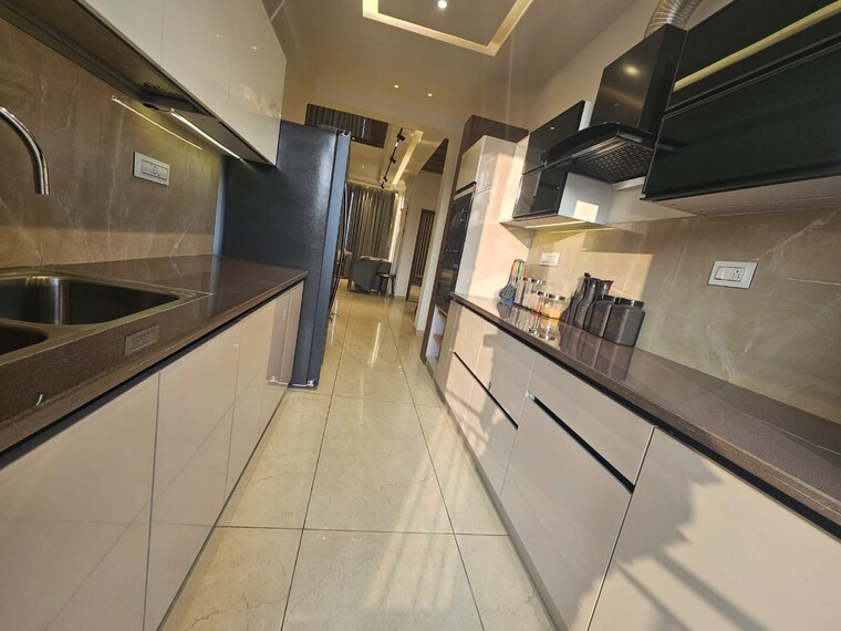 Kitchen, riverdale-hazelwood-residences 5 Bedroom 3400 Sq.Ft. Apartment In High Ground Zirakpur 9149765