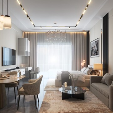 Living Room in 3 BHK Apartment at Nagla Road – for Sale