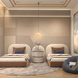 Living Room in 3 BHK Apartment at Nagla Road – for Sale