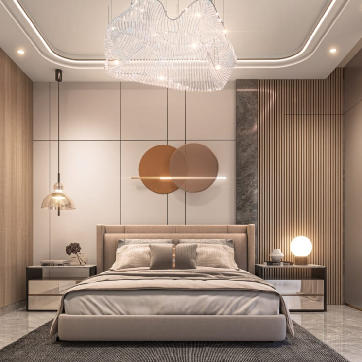 Bedroom, nagla road 3 Bedroom 1630 Sq.Ft. Apartment In Nagla Road Zirakpur 9150221