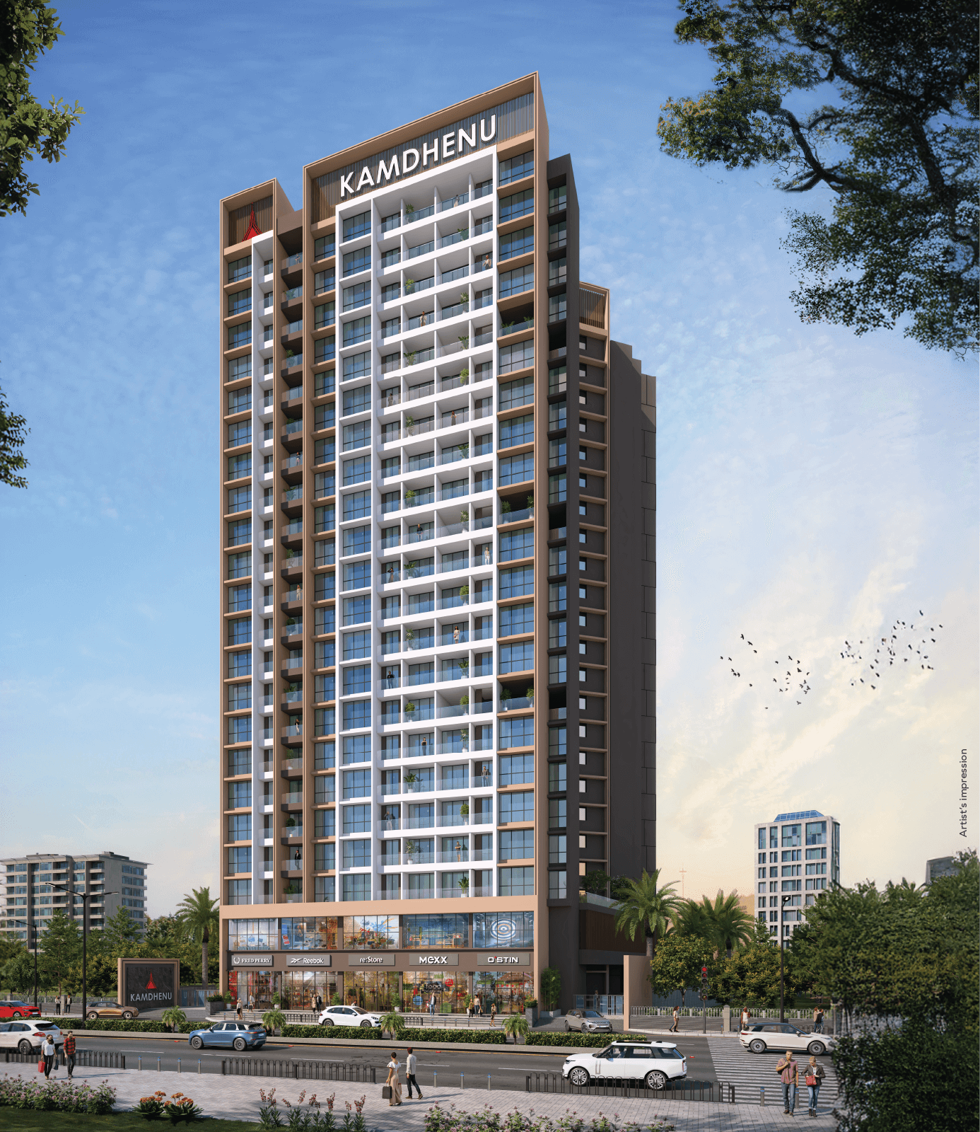 2 BHK + Study Room Apartment For Sale in Kamdhenu  Neo  Nerul East