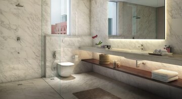 Bathroom in 4 BHK Apartment at Conscient Hines Elevate, Sector 59 – for Sale