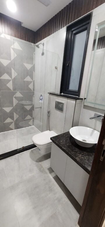 Bathroom in 3 BHK Apartment at Shapoorji Pallonji Joyville Phase 2, Sector 102 – for Rent