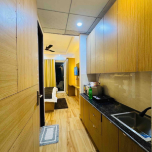 Kitchen in 1 RK Apartment at Kaveri City Center, Delta I Greater Noida – for Sale