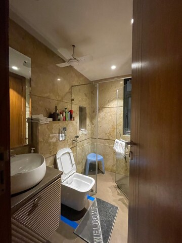 Bathroom in 4 BHK Builder Floor at Veera Safdarjung Enclave, Safdarjung Enclave – for Rent