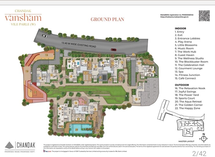 Master Plan, chandak-vansham 4 Bedroom 1885 Sq.Ft. Apartment In Vile Parle West Mumbai 9121320