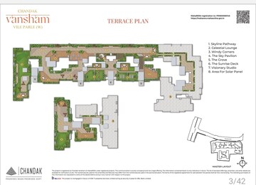 Master Plan in 4 BHK Apartment at Chandak Vansham, Vile Parle West – for Sale