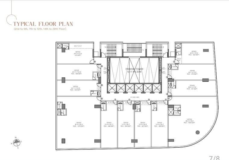 Floor Plan, jayant-12-pegasus Commercial Office Space 475 Sq.Ft. In Bandra East Mumbai 9150757