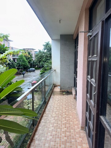 Balcony in 3 BHK Builder Floor at Omaxe New Chandigarh, North Mullanpur – for Rent