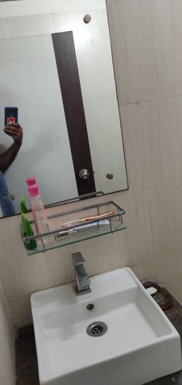 Bathroom in 3 BHK Apartment at Hiranandani Estate – for Rent