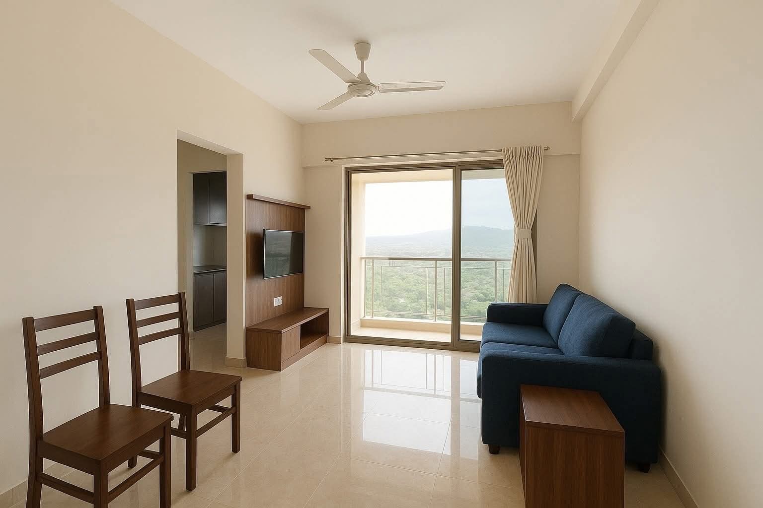 1 BHK Apartment For Rent in Sethia Imperial Avenue