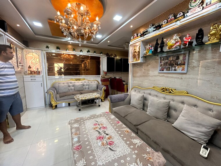 Living Room, soham-tropical-lagoon 2 Bedroom 840 Sq.Ft. Apartment In Ghodbunder Road Thane 9151130