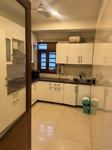 Kitchen in 2 BHK Builder Floor at Freedom Fighters Enclave – for Rent