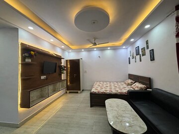 Living Room in 1 BHK Builder Floor at Freedom Fighters Enclave – for Rent