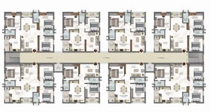 Floor Plan in 3 BHK Apartment at Bachupally – for Sale