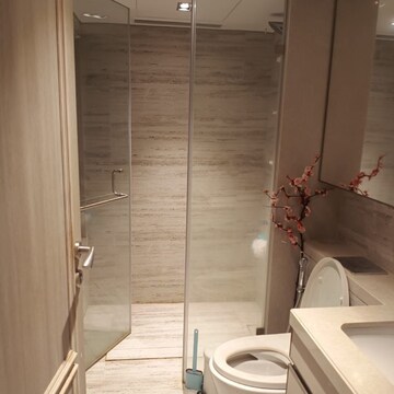 Bathroom in 3 BHK Apartment at Rustomjee Paramount F Wing, Vithaldas Nagar – for Rent