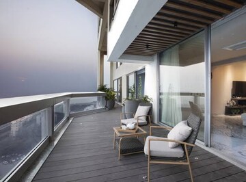 Balcony in 4 BHK Apartment at Juhu Versova Link Road – for Rent