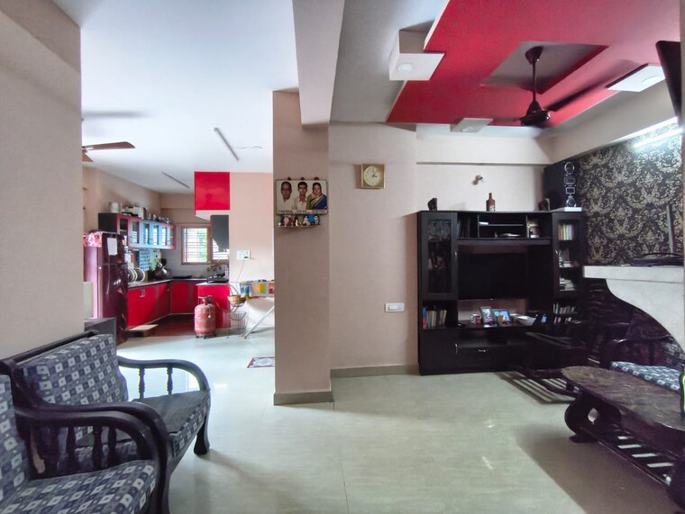 Living Room, kumara-krupa 3 Bedroom 1583 Sq.Ft. Apartment In Murugesh Palya Bangalore 9151451