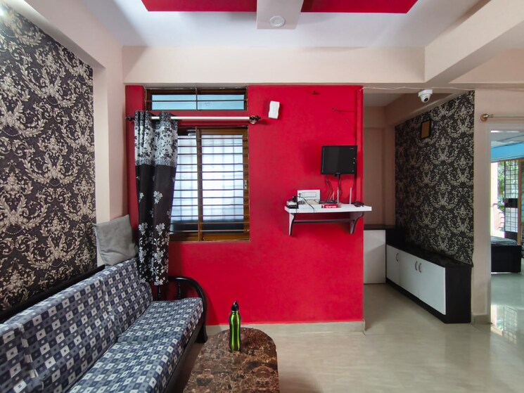 Living Room, kumara-krupa 3 Bedroom 1583 Sq.Ft. Apartment In Murugesh Palya Bangalore 9151451
