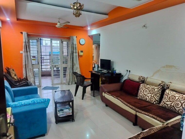 Living Room, gk-rose-valley 3 Bedroom 1320 Sq.Ft. Apartment In Pimple Saudagar Pune 9151482