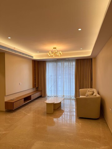 Living Room in 3 BHK Apartment at Rustomjee Parishram, Pali Hill – for Rent