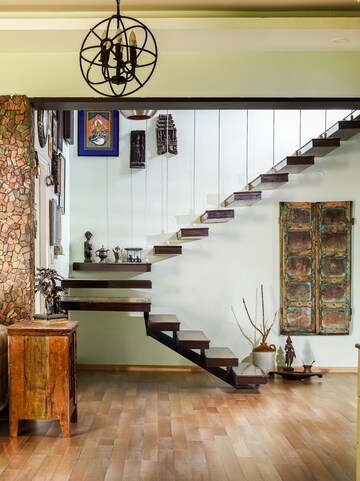 Staircase in 3 BHK Penthouse at Citilights Rustique, Whitefield – for Sale