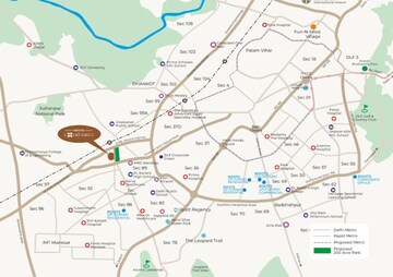  Plot – Map Location View at GLS Courtyard, Sector 95 - for Sale