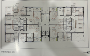 Floor Plan in 3 BHK Apartment at Savedi – for Sale