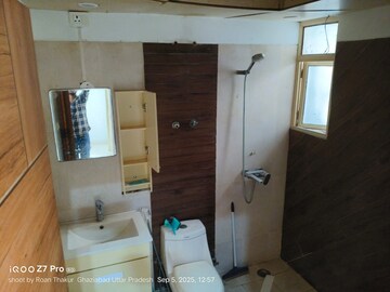 Bathroom in 3 BHK Apartment at Keltech Golf Vista, Dundahera – for Rent