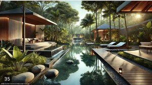 Balcony in 3 BHK Villa at Goa Maharashtra Border – for Sale