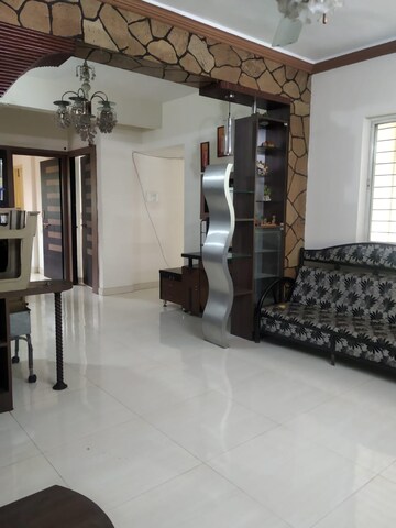 Living Room in 2 BHK Apartment at RK Lunkad Nisarg Nirmiti, Pimple Saudagar – for Rent