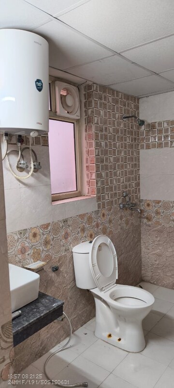 Bathroom in 3 BHK Apartment at Amrapali Crystal Homes, Sector 76 – for Rent