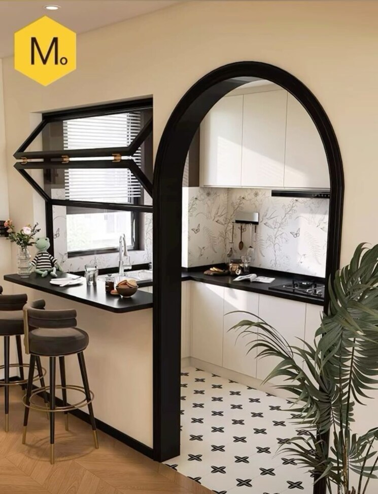 Kitchen, paras-tierea 1 Bedroom 450 Sq.Ft. Apartment In Sector 137 Noida 9151840