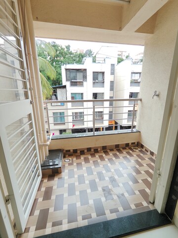 Balcony in 1 BHK Independent House at Jadhav Residency, Wadgaon Sheri – for Rent