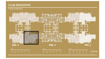 Master Plan in 3 BHK Apartment at Hiranandani Club Meadows, Bannerghatta – for Sale