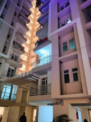 Staircase in 4 BHK Apartment at Royce Sentosa Parc, Raj Nagar Extension – for Sale