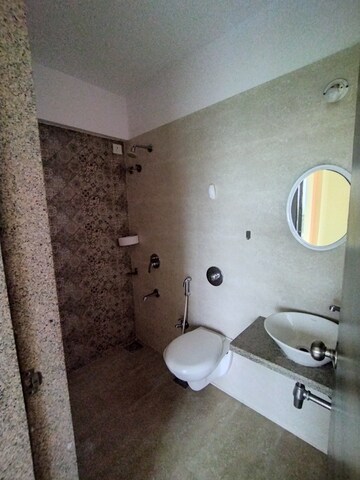 Bathroom in 1 BHK Apartment at Metropolis Aquaris Phase 1, Kasarvadavali – for Rent