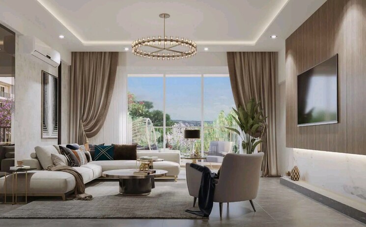 Living Room, dlf-gardencity-enclave 3 Bedroom 1585 Sq.Ft. Builder Floor In Sector 93 Gurgaon 9152224