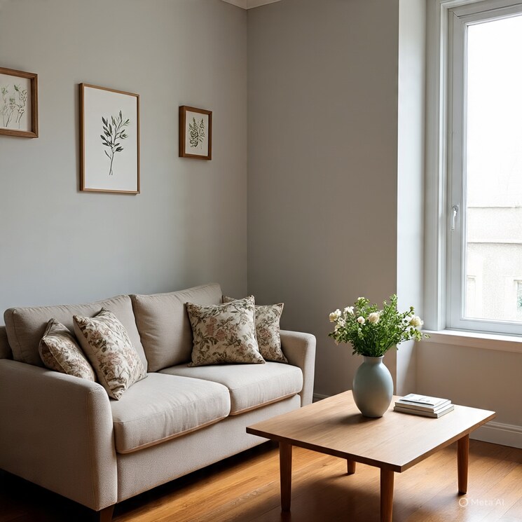 Living Room, ganga nagar 2 Bedroom 1000 Sq.Ft. Apartment In Ganga Nagar Rishikesh 9152304