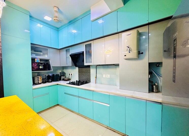 Kitchen, antriksh-golf-view 3 Bedroom 1910 Sq.Ft. Apartment In Sector 78 Noida 9152336